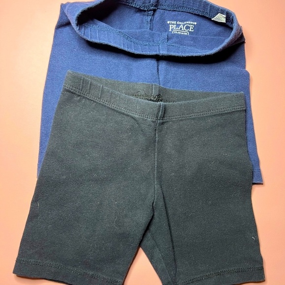 The Children's Place Blue and Black Shorts Elastic Waistband - Picture 1 of 4